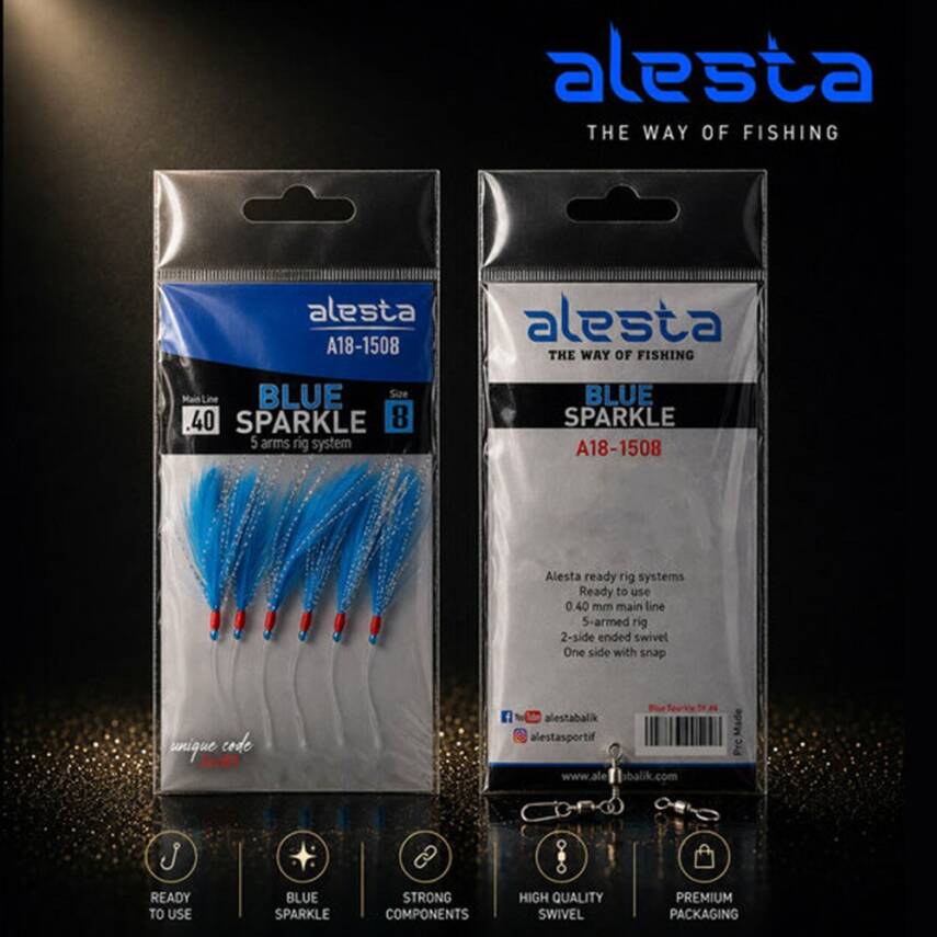 Alesta Blue Sparkle Rig X0253 Çapari - 2