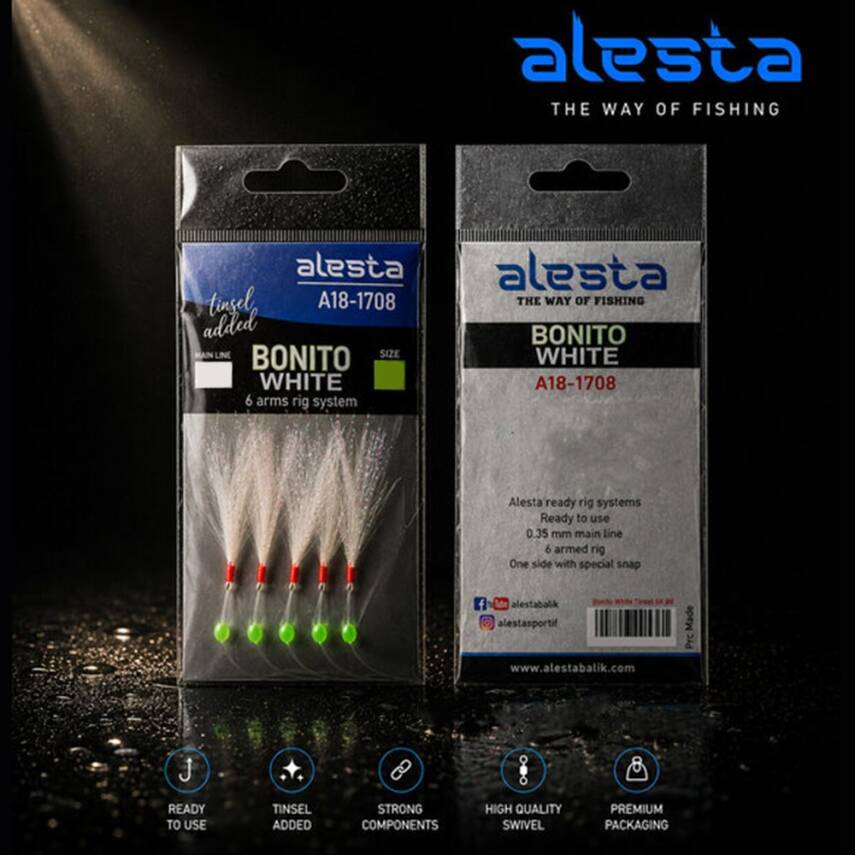 Alesta Bonito White Tinsel Rig X0270 Çapari - 3
