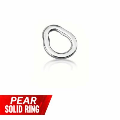 Alesta Pear Solid Ring Suni Yem Halkası