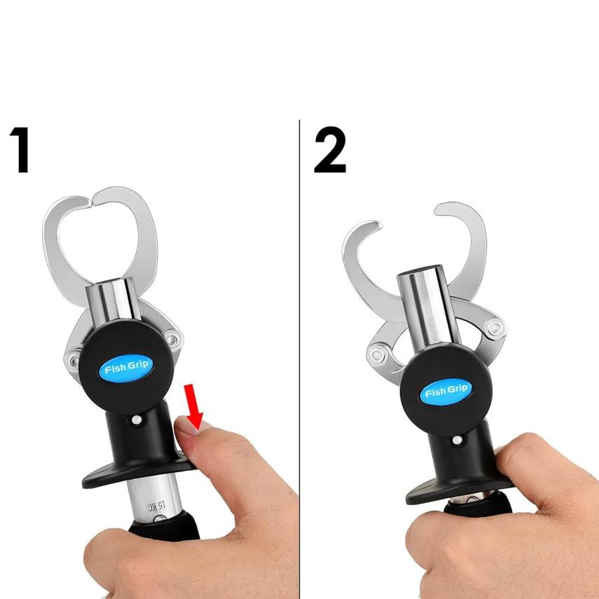 Bauer 24cm Fish Grip 15kg Tartılı Metreli Balık Tutucu  - 3