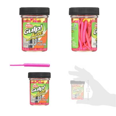 Berkley Gulp Alive Baby Sardine 4cm Kokulu LRF Silikon Yem - 2