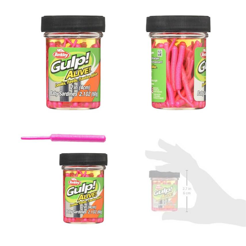 Berkley Gulp Alive Baby Sardine 4cm Kokulu LRF Silikon Yem - 2