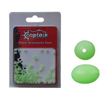 Captain Glow Oval Boncuk 6mm (100 Adet) - Glow