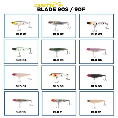 Caretta Blade 90 F 90mm 12gr Floating Maket Yem