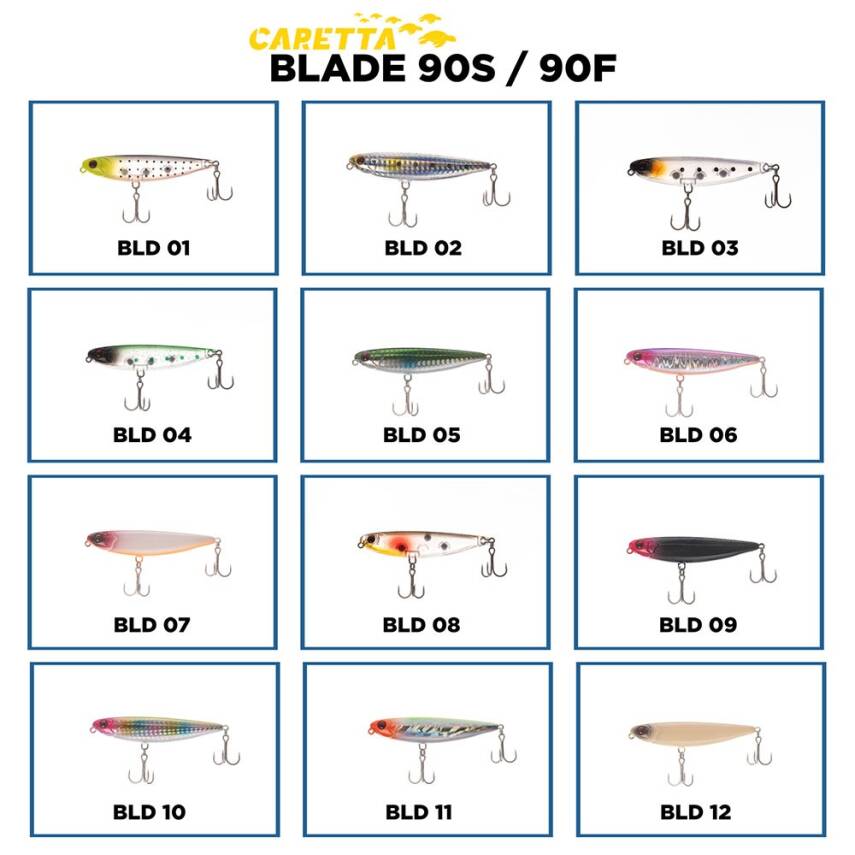 Caretta Blade 90 S 90mm 16gr Sinking Maket Yem - 1