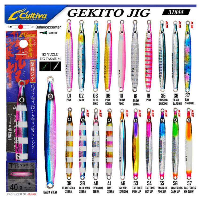 Owner Cultiva Gekito Jig 40gr 11cm Jig Yem - 1
