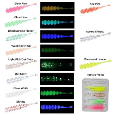 Daiwa Aji Hunter Worm Ring 5cm LRF Silikon Yem