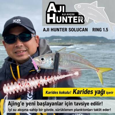 Daiwa Aji Hunter Worm Ring 5cm LRF Silikon Yem - 4