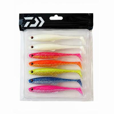 Daiwa Duckfin Shad FJ 11cm Tüm Renkler Mix 6 Adet Silikon Yem