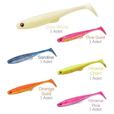 Daiwa Duckfin Shad FJ 11cm Tüm Renkler Mix 6 Adet Silikon Yem - 2