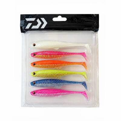 Daiwa Duckfin Shad FJ 9cm Tüm Renkler Mix 7 Adet Silikon Yem