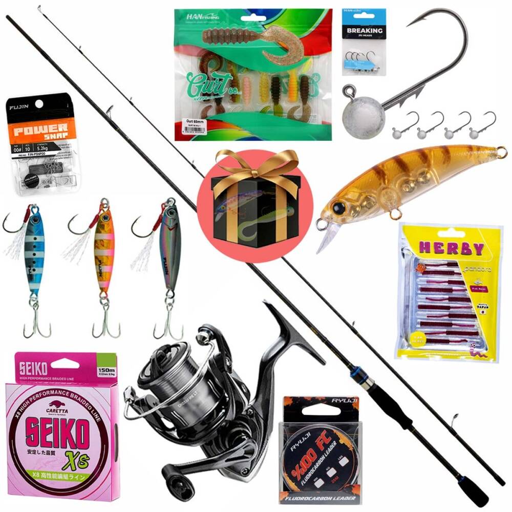 Daiwa İdeal Başlangıç Hazır LRF Olta Seti (Sürpriz Hediyeli