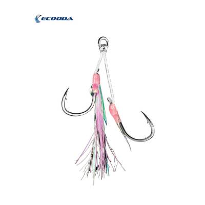 Ecooda Pink Style Light Jigging Double Hooks Assist İğne