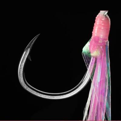 Ecooda Pink Style Light Jigging Single Hooks Assist İğne - 2