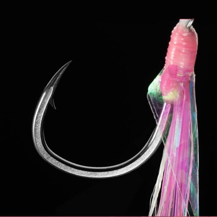 Ecooda Pink Style Light Jigging Single Hooks Assist İğne - 2