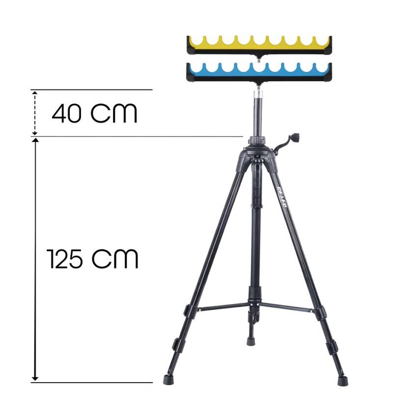 Effe HG284 Teleskobik Tripod 125cm 9 Yuvalı Olta Sehpası - 3