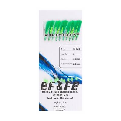 Effe HG3419 Sabiki 10 iğneli Yeşil Çapari