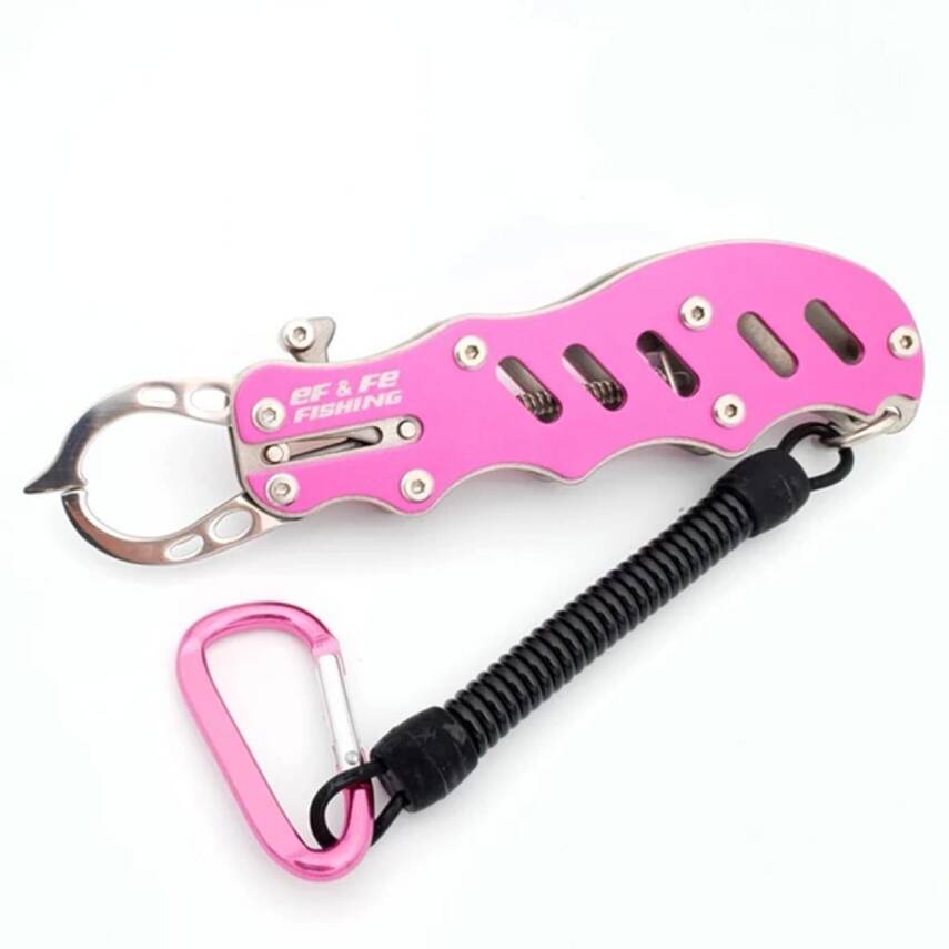 Effe HG3566 Alüminyum Yaylı Karabinalı Balık Tutucu Gripper - 2