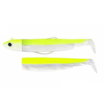 Fiiish Black Minnow No:3 Combo 120mm 25gr Fluo Yellow UV Silikon Yem - 2