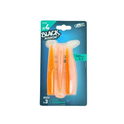 Fiiish Black Minnow No:5 Gövde 160mm 3 Adet Orange Fluo Silikon Yem
