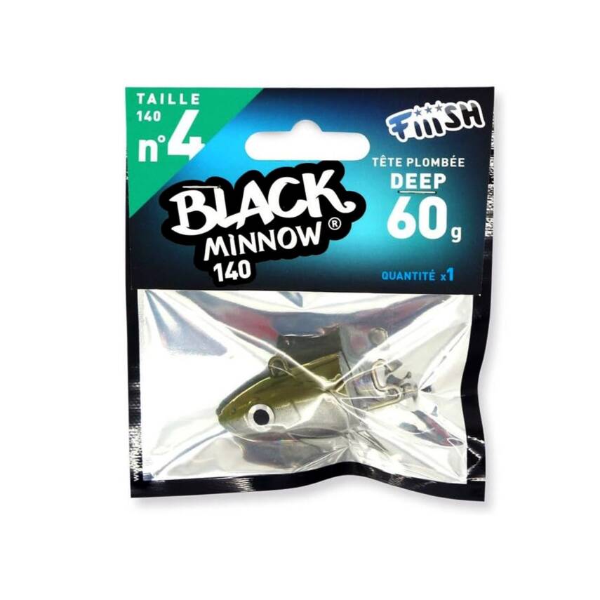 Fiiish Black Minnow No:4 Kafa Deep 60gr Kaki Jighead - 2