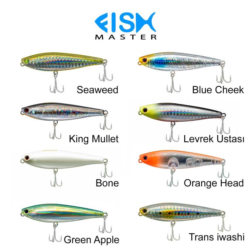 Fish Master Kaizen 85mm 7.5gr Su Üstü Maket Yem - 12