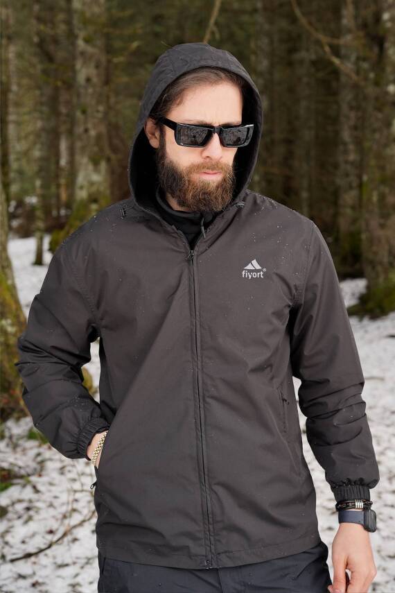 Fiyort Radoy Su Geçirmez Outdoor Yağmurluk Siyah - 2
