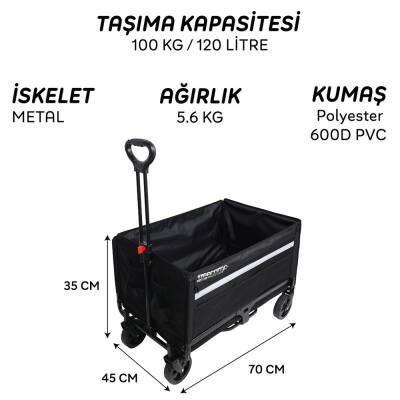 FreeCamp Nest 250 Katlanır Wagon Araba - 4