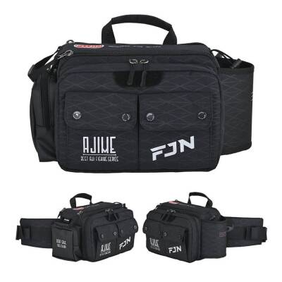 Fujin Ajime Black Balıkçı Bel Çantası