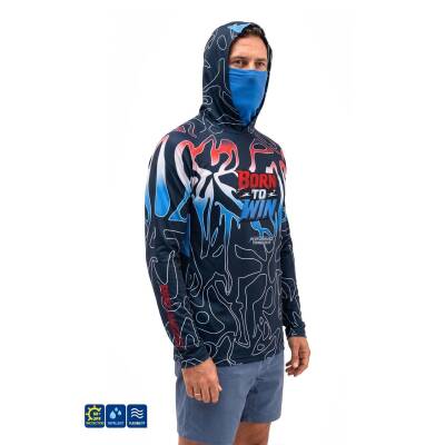 Fujin Pro Angler Izohips Bold Red UV Korumalı Balıkçı Sweatshirt - 2
