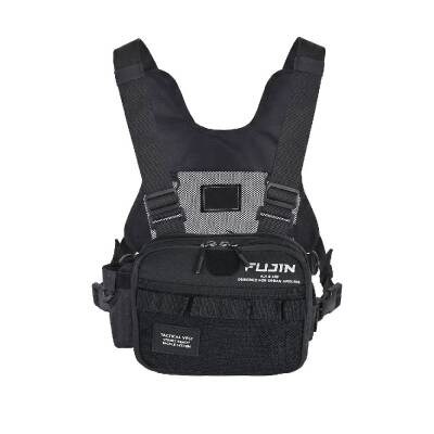 Fujin Tactical Vest Black Balıkçı Çantası - 3