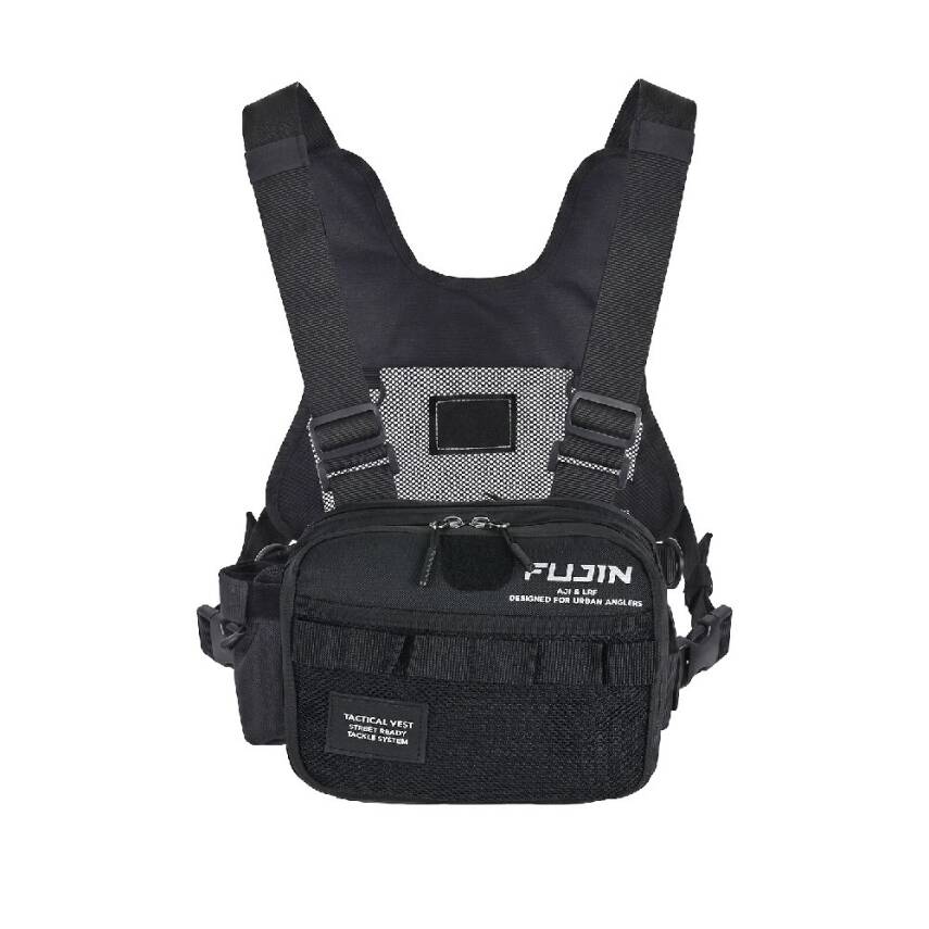 Fujin Tactical Vest Black Balıkçı Çantası - 3