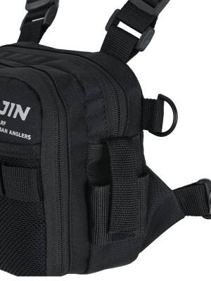 Fujin Tactical Vest Black Balıkçı Çantası - 7