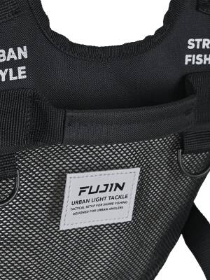 Fujin Tactical Vest Black Balıkçı Çantası - 8