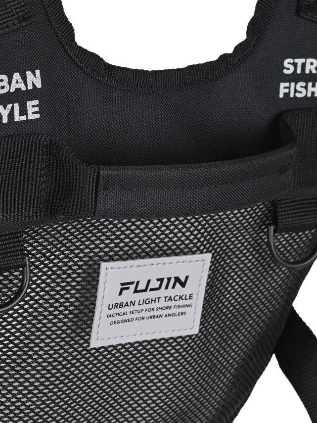 Fujin Tactical Vest Black Balıkçı Çantası - 8