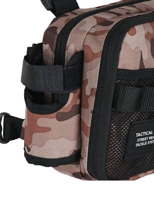 Fujin Tactical Vest Brown Camo Balıkçı Çantası - 6