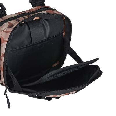 Fujin Tactical Vest Brown Camo Balıkçı Çantası - 7