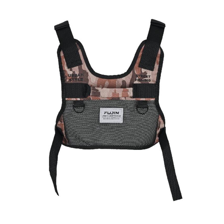Fujin Tactical Vest Brown Camo Balıkçı Çantası - 8