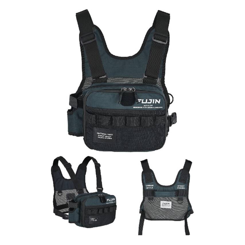 Fujin Tactical Vest Indigo Balıkçı Çantası - 1