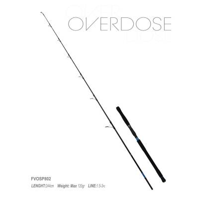 Fujin Valhalla Overdose 244cm max 120gr Popping Olta Kamışı