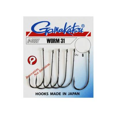 Gamakatsu Worm 31 Siyah Olta İğnesi - 2