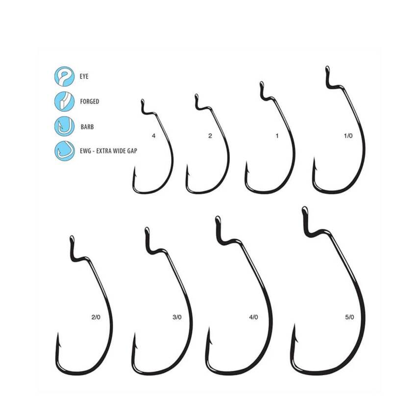 Gamakatsu Worm Offset Ewg Olta İğnesi - 3