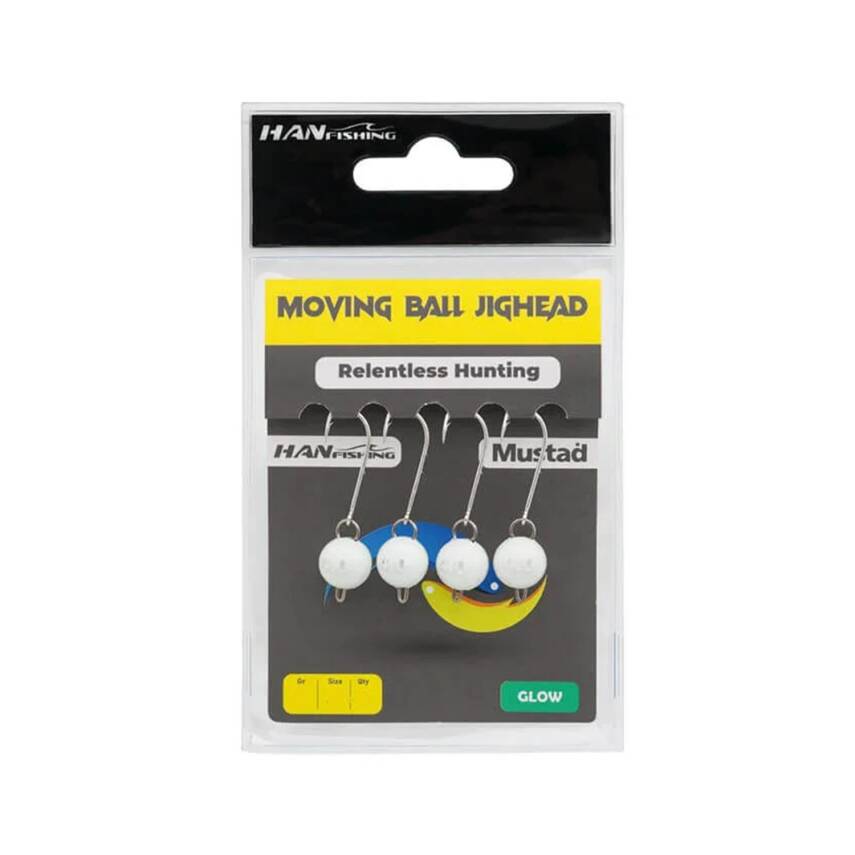 Hanfish Moving Ball Glow Jighead - 1