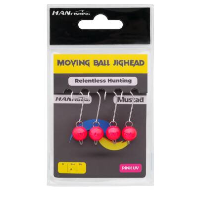 Hanfish Moving Ball Pink UV Jighead
