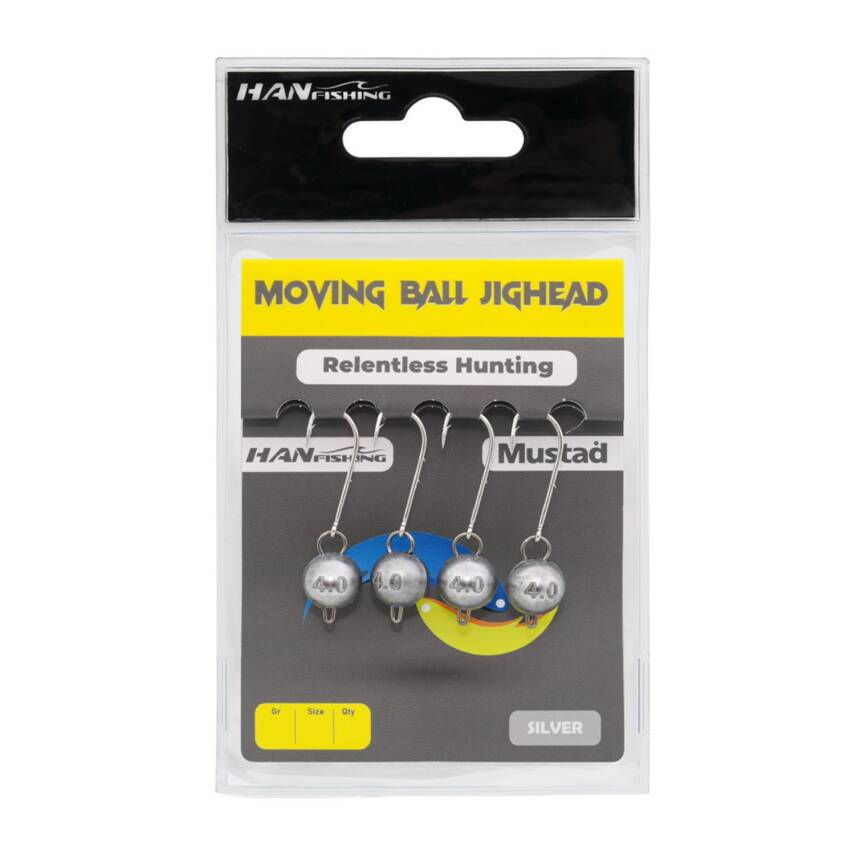 Hanfish Moving Ball Silver Jighead - 1