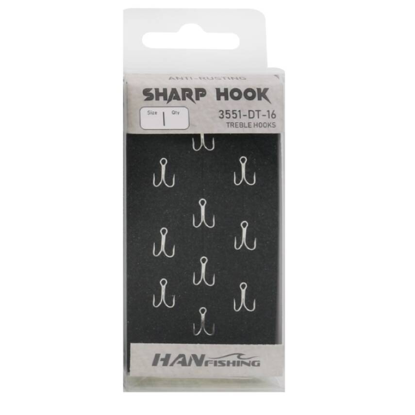 HanFish Sharp Hook 3551 DT Üçlü İğne - 1