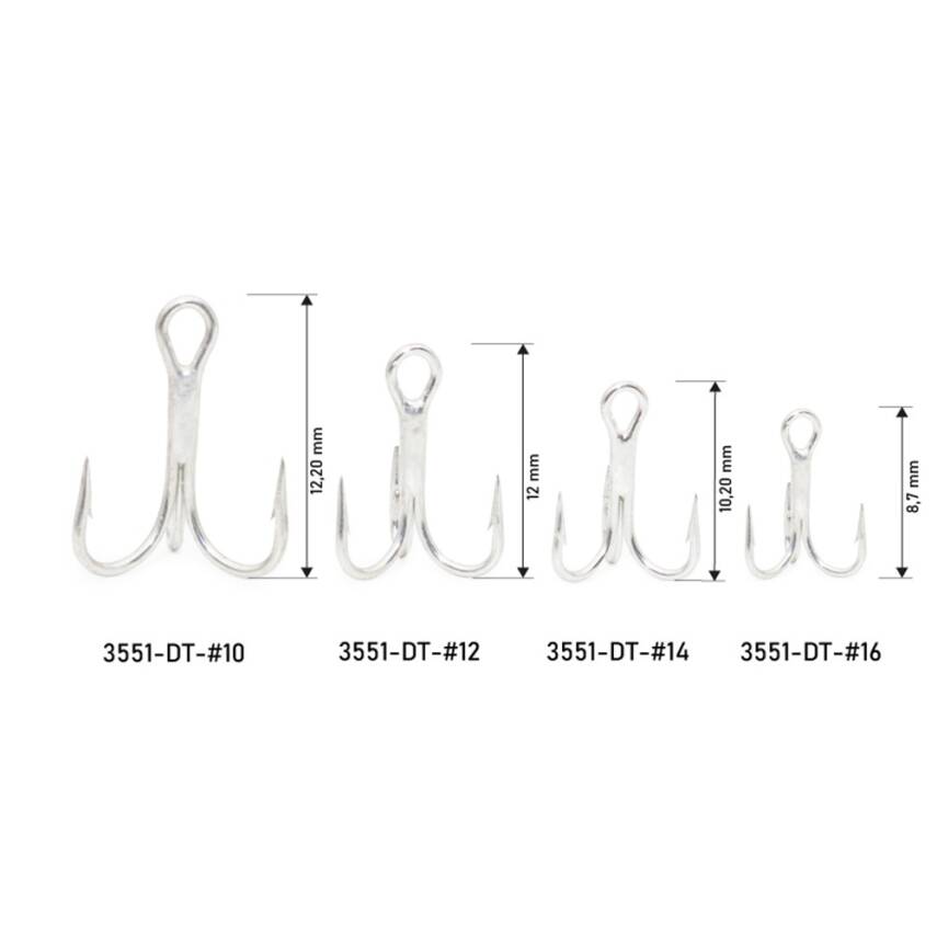 HanFish Sharp Hook 3551 DT Üçlü İğne - 2