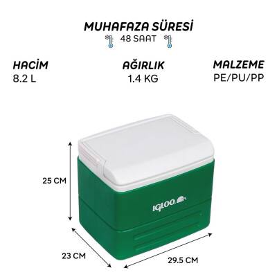 Igloo EliteCore 8.2 Lt Yeşil Buzluk - 4