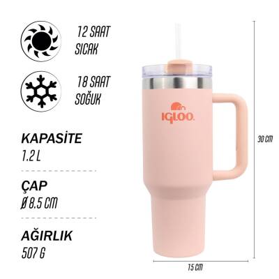 Igloo Stadler Thermo-Mug 1.2 Lt Somon Pipetli Termos - 3