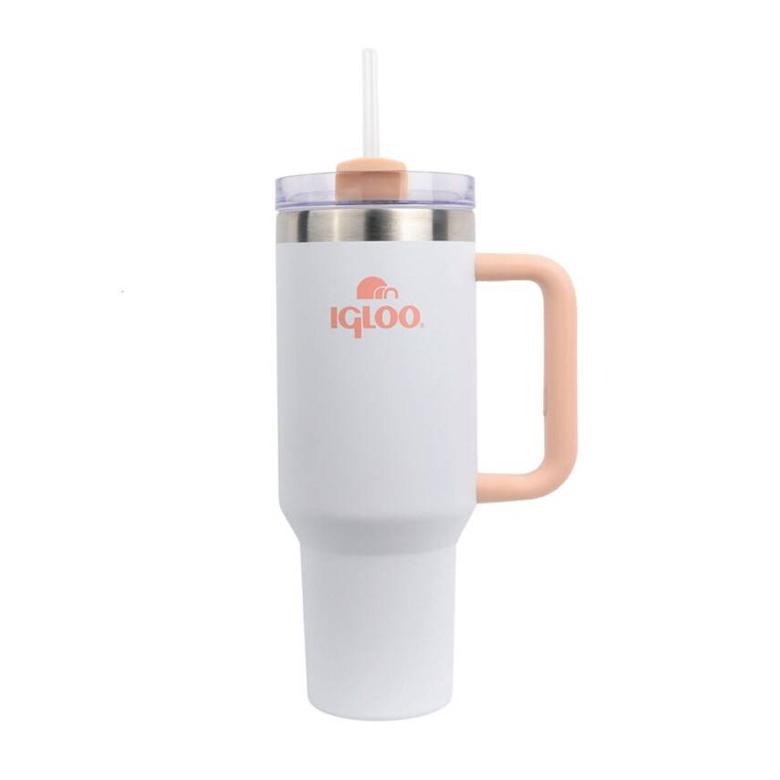 Igloo Stadler Thermo-Mug 1.2 Lt Beyaz Somon Pipetli Termos - 1